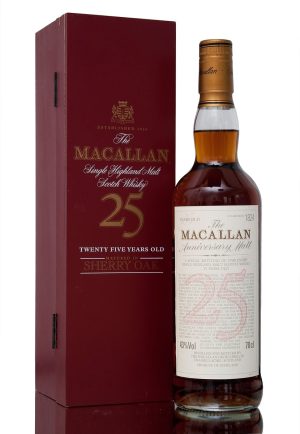 Macallan 25 Year Old Sherry Oak in Red Box